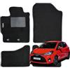 W-Parts Serie 4 TAPPETI - TAPPETINI in Moquette Neri per TOYOTA YARIS III 13->20