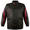 A-Pro Giacca Tuta Moto Antipioggia Impermeabile Antiacqua con Cappuccio Rosso M