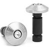 TREONK Contrappesi Manubrio Universali - Set Manopole Tappo Manubrio Alluminio da 22mm Terminali Manubrio Blocco per Moto MTB Bici Corsa