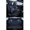 NOBQUA Coprisedili Auto Universali per 5 Posti in Vera Pelle-Compatibili con Opel Corsa Astra Insignia Mokka Crossland - Impermeabili, Antiscivolo-Set Completo per SUV e Berlina