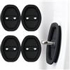 FBVVYTK 4 Pezzi Copertura Serratura Portiera Dell'auto, per Ford Puma St-Line 2020-2025 Protection Latch Covers Antiruggine Antifurto Accessori Auto,A