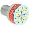 Generico Lampadina 12V Luce Retromarcia Cicalino Buzzer Segnale Acustico Bip 12 LED SMD P21W BA15S per Auto Furgone Camion Camper