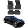 OMAC Tappetini in Gomma Compatibili con Porsche Macan 2014-2023 TPE Tappetini Auto