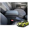 Drive Design Bracciolo Compatibile con Seat Leon 2005-2012 Regolabile in Lunghezza in Ecopelle Nero