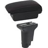 kjjukrhfs Poggia braccio Auto Per Fiat 500 Box Portaoggetti Centrale Per Bracciolo Auto Dedicato, Rialzato E Retrofit Bracciolo console centrale(B red line 3USB)