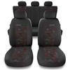Mossa Coprisedili compatibili con Renault Modus (2004-2012) - fodere sedili auto - set coprisedili auto universali - UNE-RD