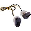 PolarLander 2 pz/Pacco Moto Montaggio a Filo indicatori di direzione Luce 15SMD 12V Moto LED indicatore di direzione Lampada per Y-amaha Fumo