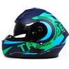 BHR Casco Integrale Moto con Doppia Visiera BHR 814 RIDE | Casco Moto Integrale Omologato ECE con Visiera Doppia Antigraffio | Casco Moto Donna / Uomo con Sgancio Micrometrico | Thunder Blue (Opaco) | M