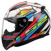 LS2, Casco Moto Integrale RAPID II XDRON Gloss White Neon Orange, XL