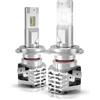 NATGIC H7 Lampadine Fendinebbia LED ad Alta Potenza 55W CanBus Senza Errori Super Brillante Luce di Marcia Diurna 3200LM e 6500K Xenon Bianco DC 9V - 32V - 2 Anni di Garanzia (Confezione da 2)