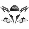 AZgraphishop Kit adesivi Compatibile Per BMW R 1200 GS 2008-2012 30th Anniversary Style AD-30THA-STD (Black)