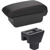 ONETREND Poggiabraccio Vano Per Fiat Per Sedici Bracciolo Centrale Box Portaoggetti Box Bracciolo Con Portabicchieri Interfaccia USB Bracciolo Tourist(B-Black red line)