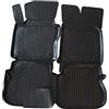 J&J AUTOMOTIVE Tappetini Auto in Gomma su Misura per Volkswagen Caddy 2003-2015, Set da 4 Pezzi, Bordo Alto 4 cm, Antiscivolo, Inodore, Colore Nero