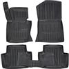 J&J AUTOMOTIVE SCOUTT Tappetini Auto in Gomma Su Misura per BMW X3 E83 2004-2010, Set da 5 Pezzi, Tappeti 3D Design con Bordo Alto, Inodore, Qualità Premium