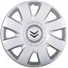Rixto Kit di 4 copricerchi adattabili - per CITROEN C4 / C1 / C2 / C3 / C5 / C8 / Nemo/Berlingo/Xsara Picasso/Jumpy - diametro 16 - con logo cromato - non originali