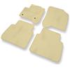 Mossa - Tappetini auto adatti per Citroen C3 Picasso 2008-2017 4 pz. beige