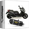 MOTOTOPGUN arrow 73509AKN scarico omologato race-tech alluminio nero fondello carby compatibile con yamaha xmax x-max 400 2013 2014 2015 2016 mototopgun