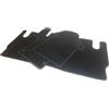 kh Teile Tappetini adatti per Mercedes Classe V Vito W447, in velluto, qualità originale (cuciture decorative opzionali), tappetini anteriori + 1 fila di sedili auto per interni neri