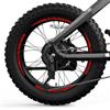 Decalart Kit adesivi Cerchi Ruote Fat Bike Bici Mtb 20 o 26 Pollici -universali bordo ruote fasce vinile kit completo 2 ruote decalcomanie L028 (032 Rosso, 20 Pollici)
