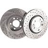 V-MAXZONE PARTS dischi freno sportivi ventilati anteriori compatibili con FIAT GRANDE PUNTO 199_2007 2008 2009 2010 2011 2012 - 4301GT diametro 305mm fori 4