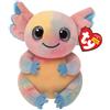Ty Beanie Bellies - Loxie l'Axolotl Tie-dye Pastello con gli Occhioni Grigi Glitter, i Coccolosi Animaletti di Peluche con il Pancino Morbido Originali 20 Cm - T41518