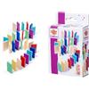 Eichhorn Giochi - Domino Rally - Pietre Colorate da appoggiare, pratiche Pietre in Legno Ideali per Le Mani dei Bambini Piccoli, 28 Pezzi, dai 2 Anni in su