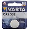 Varta CR2032 Batteria Litio a Bottone, Piatta, Specialistica, 3 Volts, Diametro 20mm, Altezza 3,2mm, confezione 1 pila