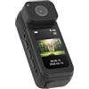 Elprico 2,7k Mini Fotocamera del Corpo, 32 GB di Action Body CAM con Lenti Rotanti a 180 °, Angolo di 170 °, Registrazione Audio e Video, Fotocamera Personale Portatile per Sicurezza, (BLACK)