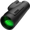 Uonlytech Telescopio Monoculare 12x50 Portatile ad Alta Definizione Nero