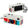 GYKIGDX Compatibile con Charmera Portable HD 1080P Thumb Digital Camera Indossabile Portachiavi Videoregistratore Regalo Blind Box 2 Pack(32GB Card,White)