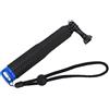 Haofy Bastone Selfie da 9 Pollici, Bastone Selfie per Action Cam, Impugnatura Antiscivolo Resistente Agli Urti Portatile con Corda Sospesa per le Riprese (BLUE)