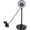 Garsent Webcam 5MP per PC, Webcam AF Focus Focus con Luce di Riempimento, Microfono Integrato, Touch Control, Plug & Play, Telecamera Web USB con Canna Piegabile per lo Streaming Live