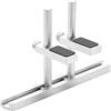 fxwtich Supporto regolabile per scheda grafica in lega di alluminio Supporto Gpu per PC Chassis Desktop raffreddamento accessorio Matx Argento