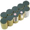 Trade-Shop TradeShop Batteria NI-MH ad alte prestazioni, 12 V/3000 mAh, compatibile con Gardena Accu System V12 A12 Ap12, pompa Accu 1500/1 (01498-20), forbici per bordi prato Accu V12