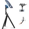 JJC Treppiede magnetico flessibile per iPhone, treppiede pieghevole a polpo con vite da 1/4 e supporto GoPro, compatibile con iPhone Android Phone Gopro fotocamera digitale per registrazione video