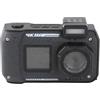 Jectse Fotocamera Subacquea, 2500mAh 4K 65MP Fotocamera Subacquea Doppio Schermo Zoom Ottico 10x per Immersioni (BLACK)
