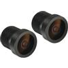 QUARKZMAN 2pz CCTV Fotocamera Lenti 2,1mm 5MP F2,0 FPV Grandangolo Nero | Sicurezza, M12 Filettato Dia, per IP Camera Panoramica