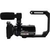 Elprico Videocamera 4K Videocamera da 64 MP per YouTube Touch Screen da 3,0 Zoom Digitale 18X con Microfono Stereo Esterno, Telecomando, Paraluce, Stabilizzatore Portatile, Scheda