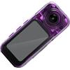 Kaeltsyn Videocamera 2K con montaggio e obiettivo flessibile da 180 gradi, perfetta per gli appassionati di viaggio, piccola videocamera antiurto