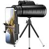 Generic Telescopio monoculare portatile ad alta potenza, 40 x 60, visione notturna, zoom HD, binocolo tascabile per bird watching, viaggi, caccia, escursionismo, B