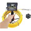 AUBEST Telecamera d'ispezione Telecamera di ispezione del tubo con scheda DVR da 16 GB, endoscopio industriale IP68 10/20/30/50 M for scarico fognario da 22 mm(10m,22MM Camera Head DVR)