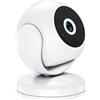 YIXANNX Telecamera di sorveglianza WiFi Telecamera per interni wireless con obiettivo grandangolare per una sorveglianza chiara Wi-Fi per interni wireless ABS