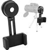 equlup Adattatore telefonico Telescope, 13x5x4,5 cm/5.1x2.0x1.8 pollice di poppa per cellulare Spotting monte universali Connettore di supporto del telescopio portatile universale per