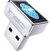 ineo Lettore di impronte digitali USB per Windows Hello, chiave di sicurezza Plug and Play compatta, argento [FP01]