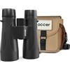 Occer Binocolo 12x50 per adulti ad alta potenza IPX7 impermeabile - Binocolo UHD antiurto antinebbia, binocolo con armatura in gomma con imbracatura toracica per caccia, bird watching, nave da