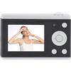 AKLOSIPY Telecamera Digitale a Doppia Lente da 64 MP 1080p Telecamera HD con Visualizzazione di Selfie a Lutto a Led da 2,4 Pollici per i Principianti Adolescenti Fotografie di Viaggio (BLACK)