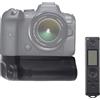 FOTGA Impugnatura batteria con telecomando da 2,4 G per fotocamera Canon EOS R5 R6 R5C - Impugnatura verticale a batteria Multi Power Pack di ricambio per BG-R10 (supporta fino a 2 batterie