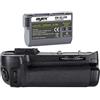 Ayex EN-EL15 Batteria con impugnatura verticale Meike per fotocamere Nikon D7100