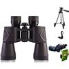 Wrobelax Telescopio ad alta potenza binocolo a bassa luminosità può essere collegato alla staffa del telefono cellulare Tele più adatto per turismo osservazione binocolo concerto