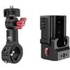 ZIDDAR Staffa per videocamera di azione in alluminio da 32 mm compatibile con base con rotazione regolare Ciclismo Base di aspirazione Supporto per fotocamera bici